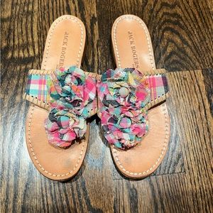 Jack Rogers plaid sandals